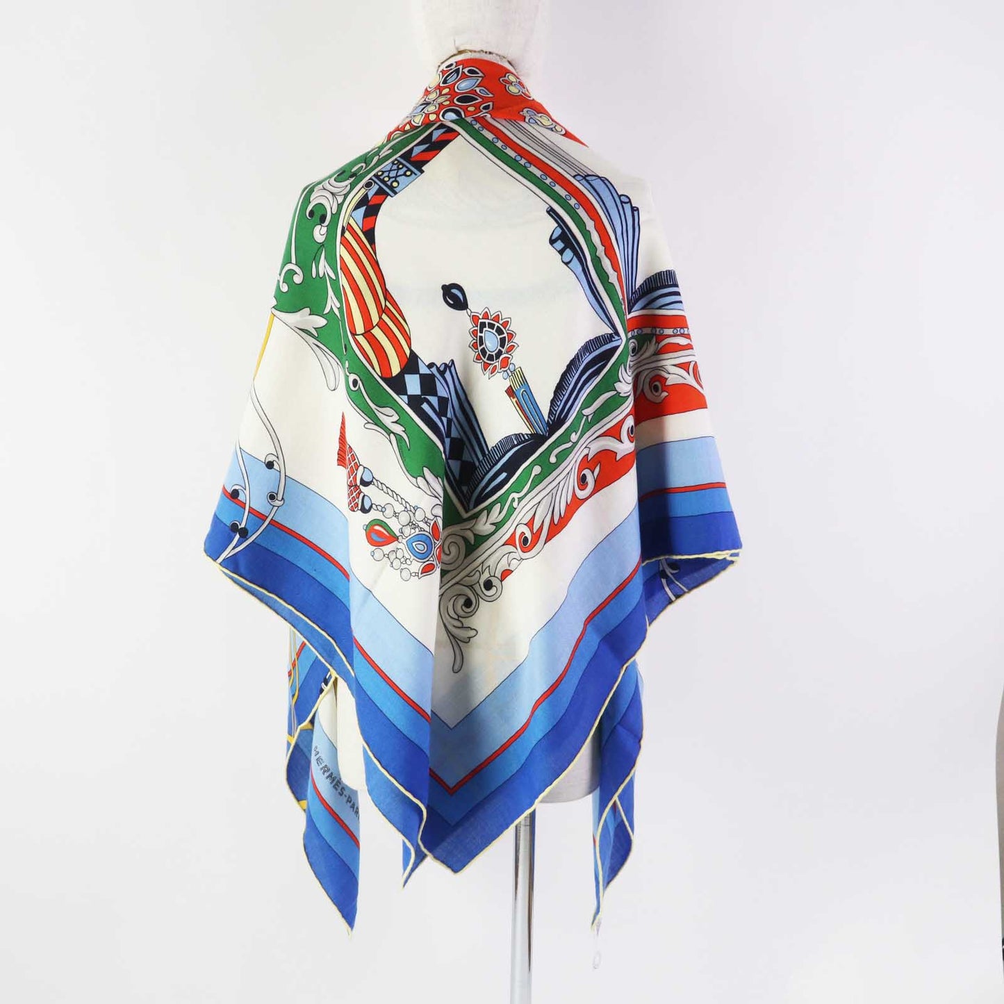 HERMES scarf cashmere Multi Carre140 Coupe de Gala