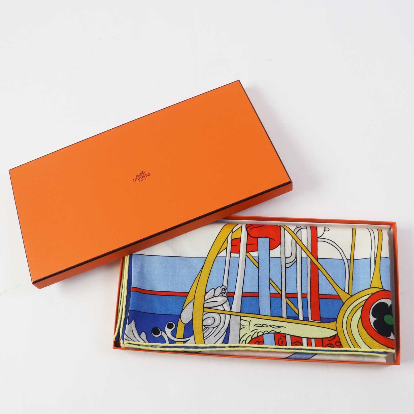 HERMES scarf cashmere Multi Carre140 Coupe de Gala