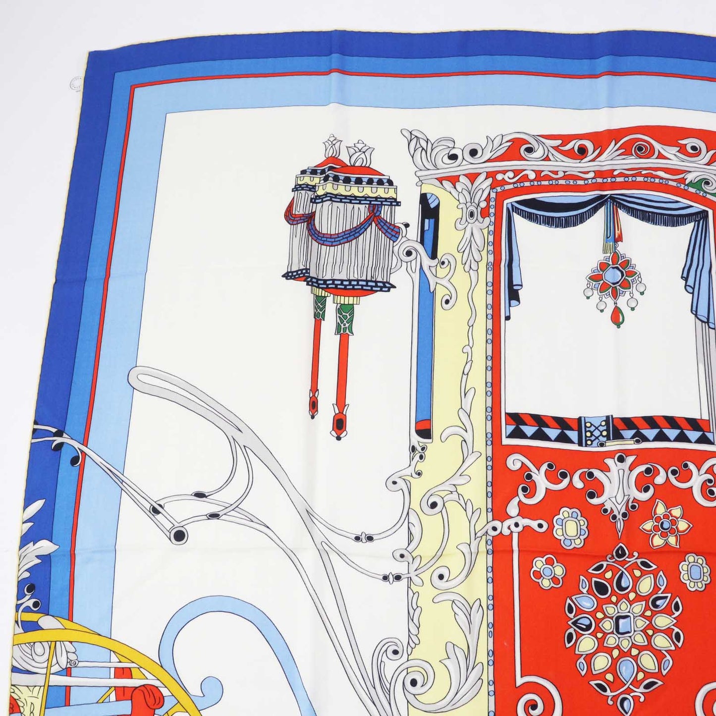 HERMES scarf cashmere Multi Carre140 Coupe de Gala