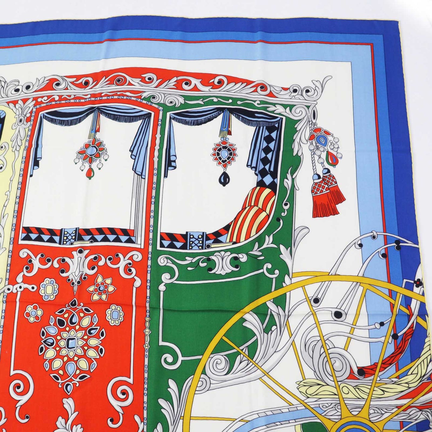 HERMES scarf cashmere Multi Carre140 Coupe de Gala