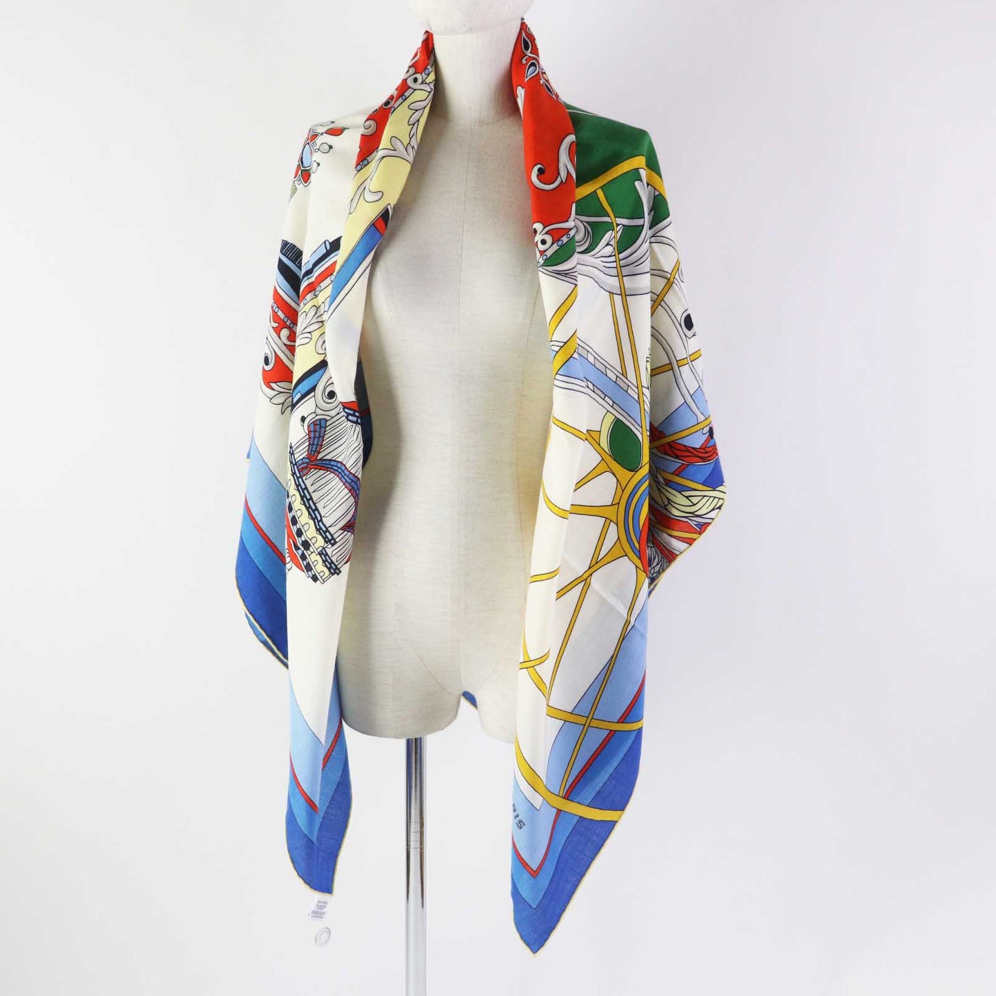 HERMES scarf cashmere Multi Carre140 Coupe de Gala