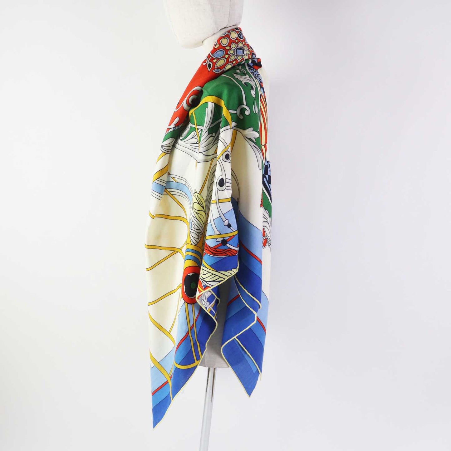 HERMES scarf cashmere Multi Carre140 Coupe de Gala