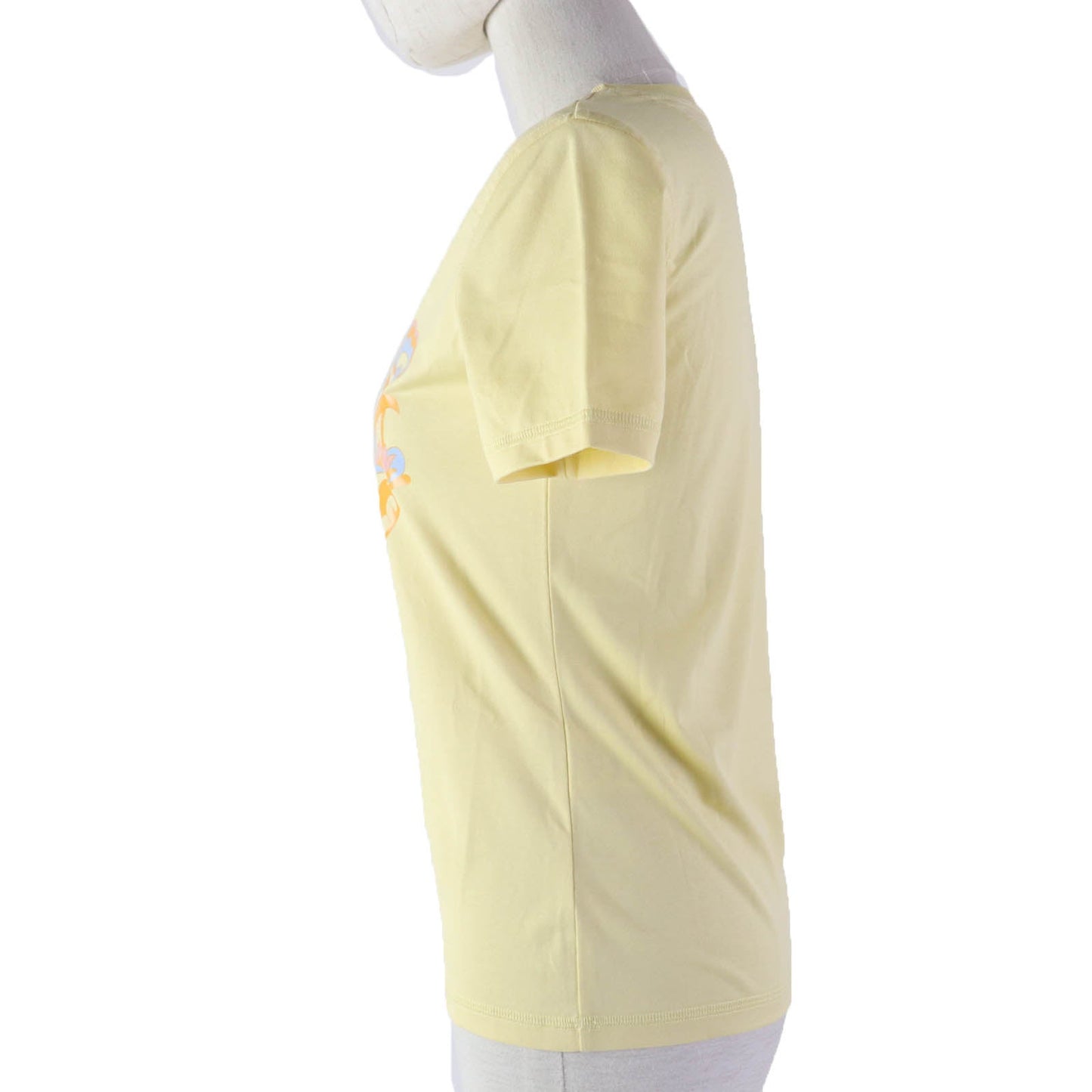 HERMES Short sleeve T-shirt cotton yellow UBOURG RAINBOW 34