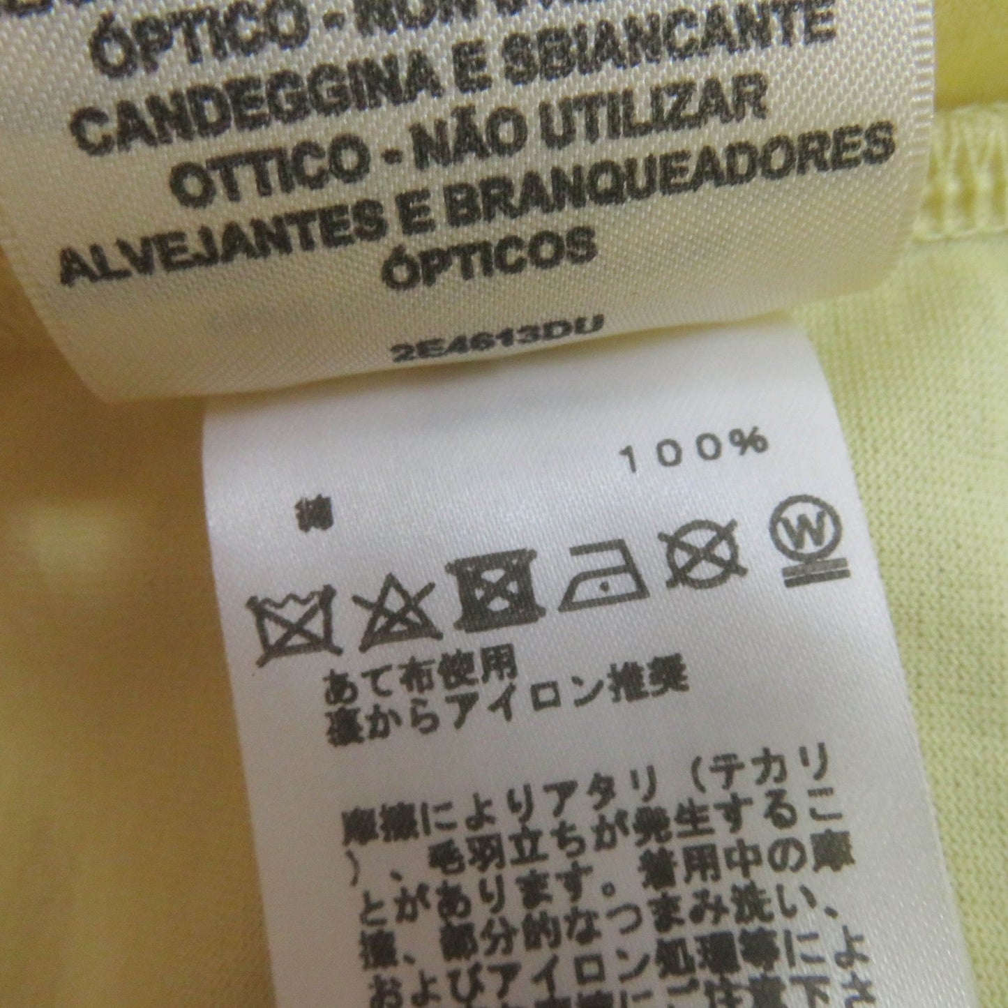 HERMES Short sleeve T-shirt cotton yellow UBOURG RAINBOW 34