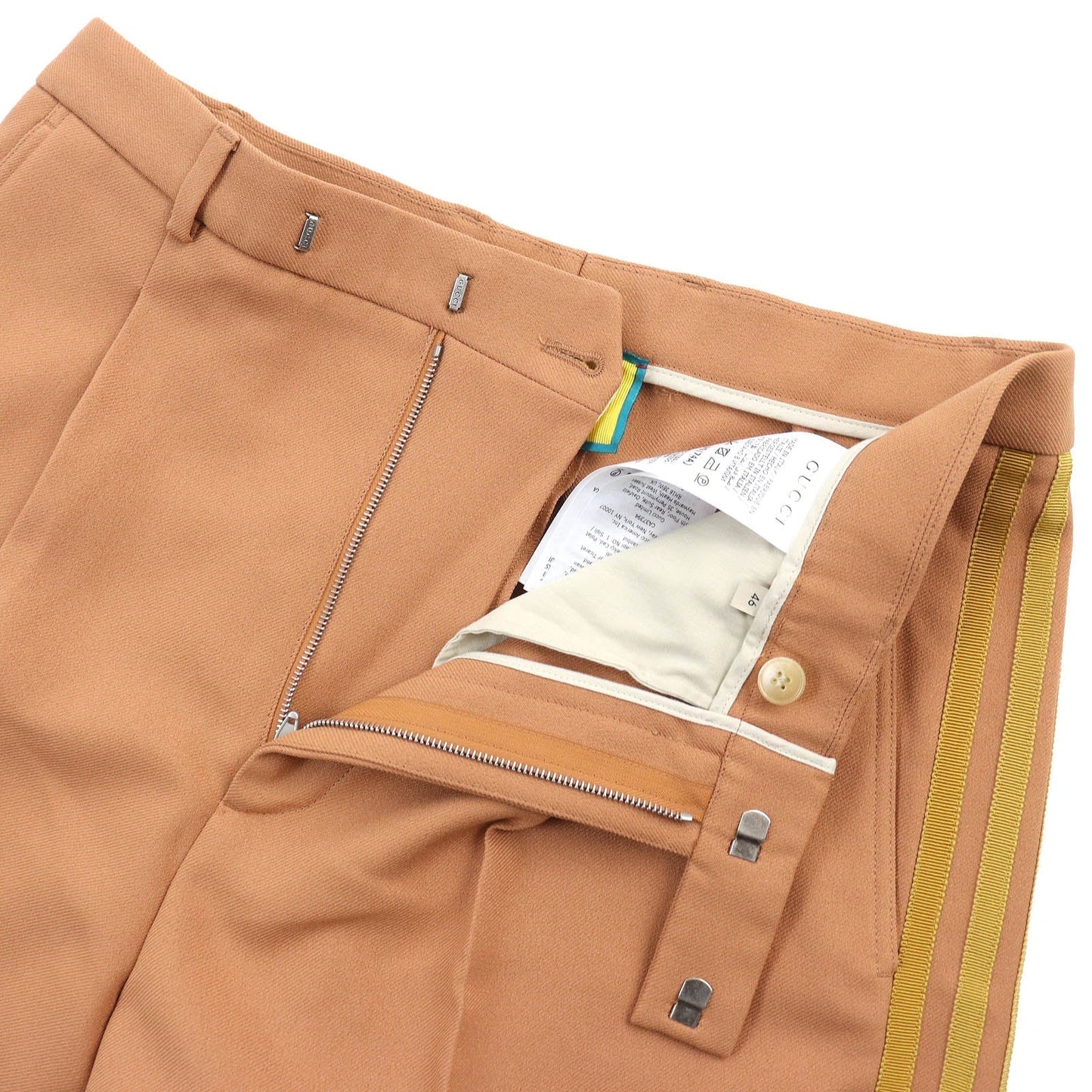 GUCCI Shorts 691437 polyester beige Fluid Drill 46