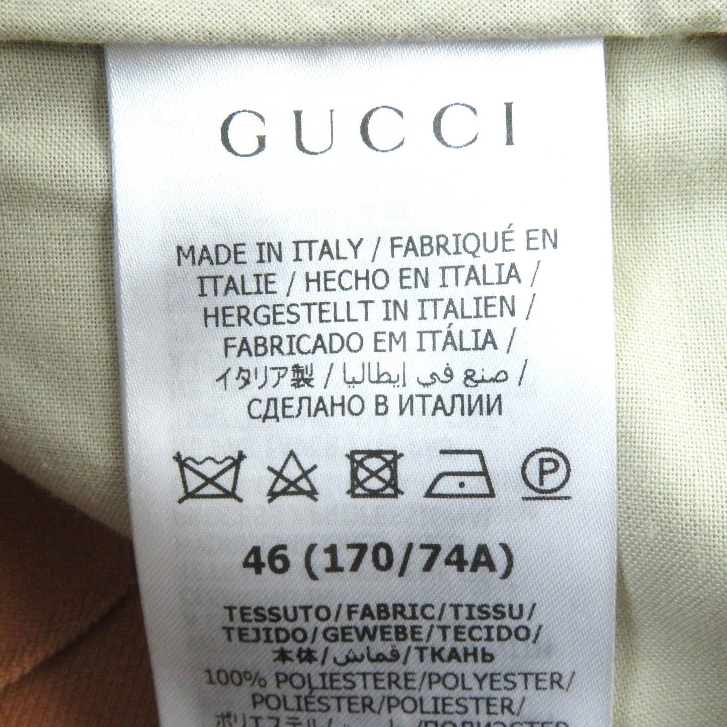 GUCCI Shorts 691437 polyester beige Fluid Drill 46