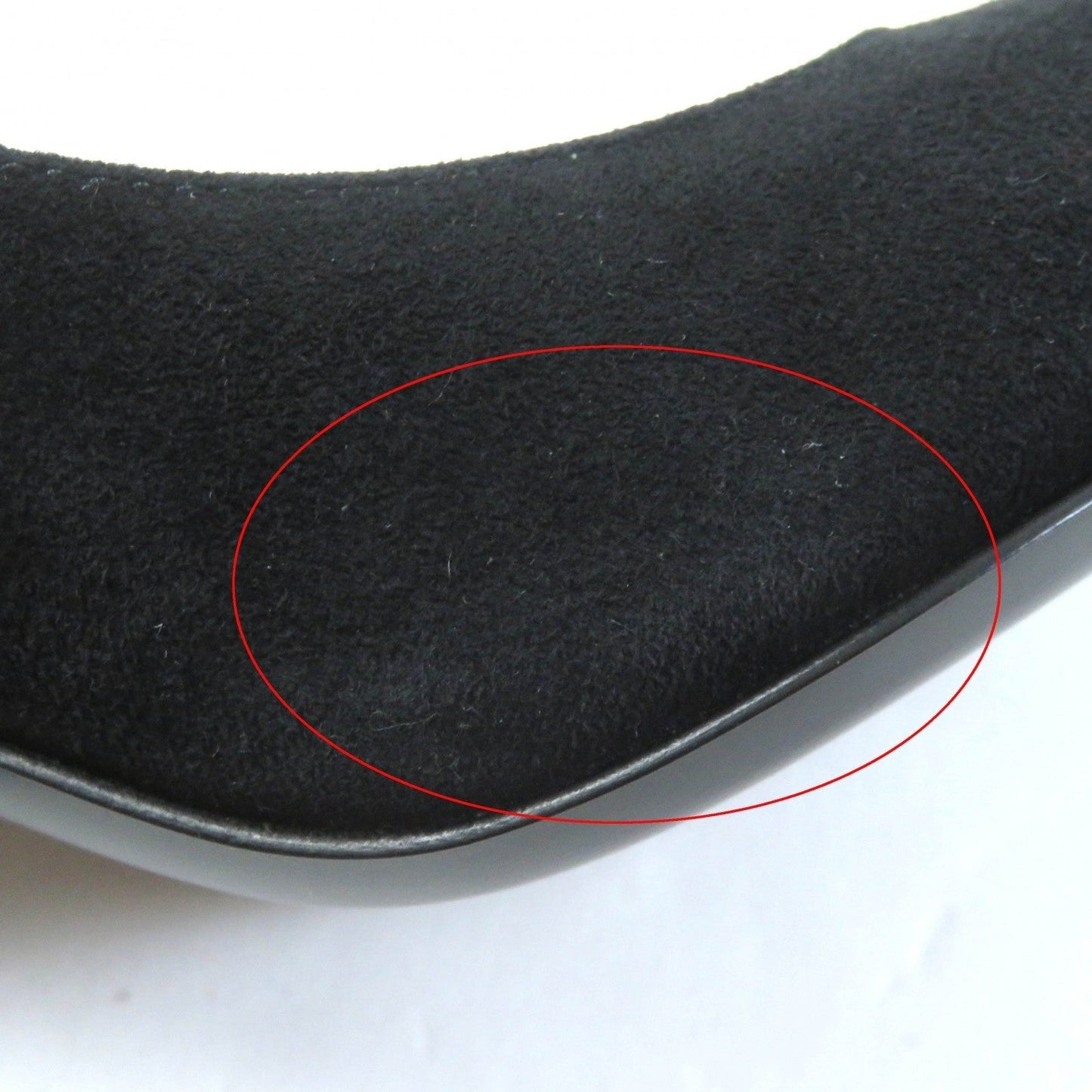 HERMES pumps Suede leather black Vector 35