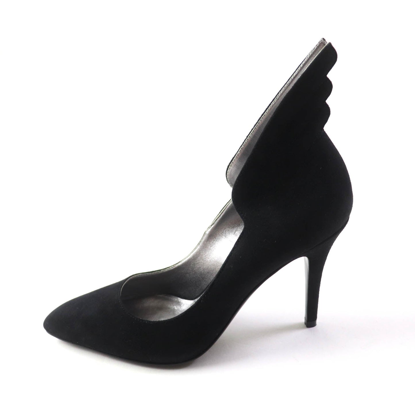 HERMES pumps Suede leather black Vector 35