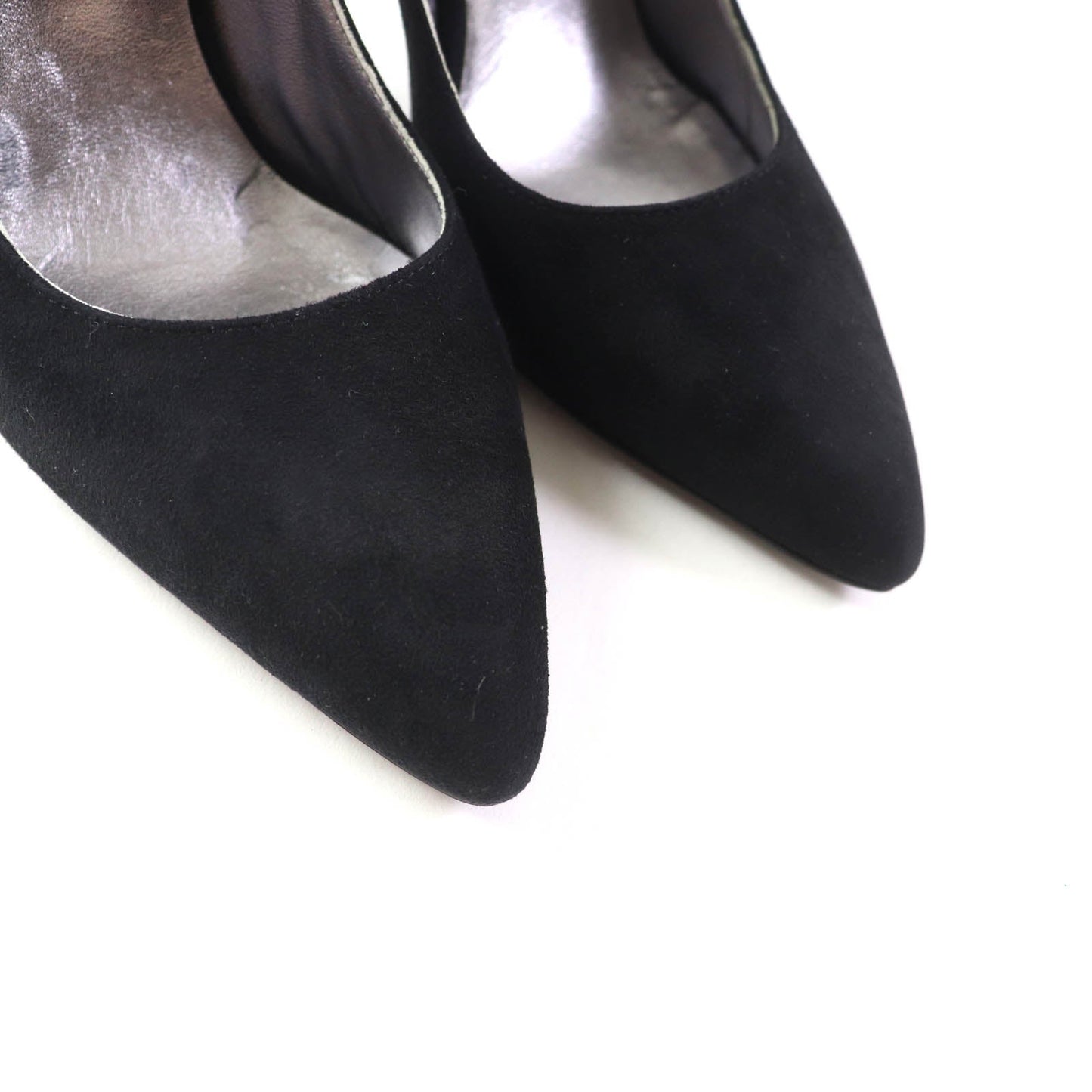 HERMES pumps Suede leather black Vector 35