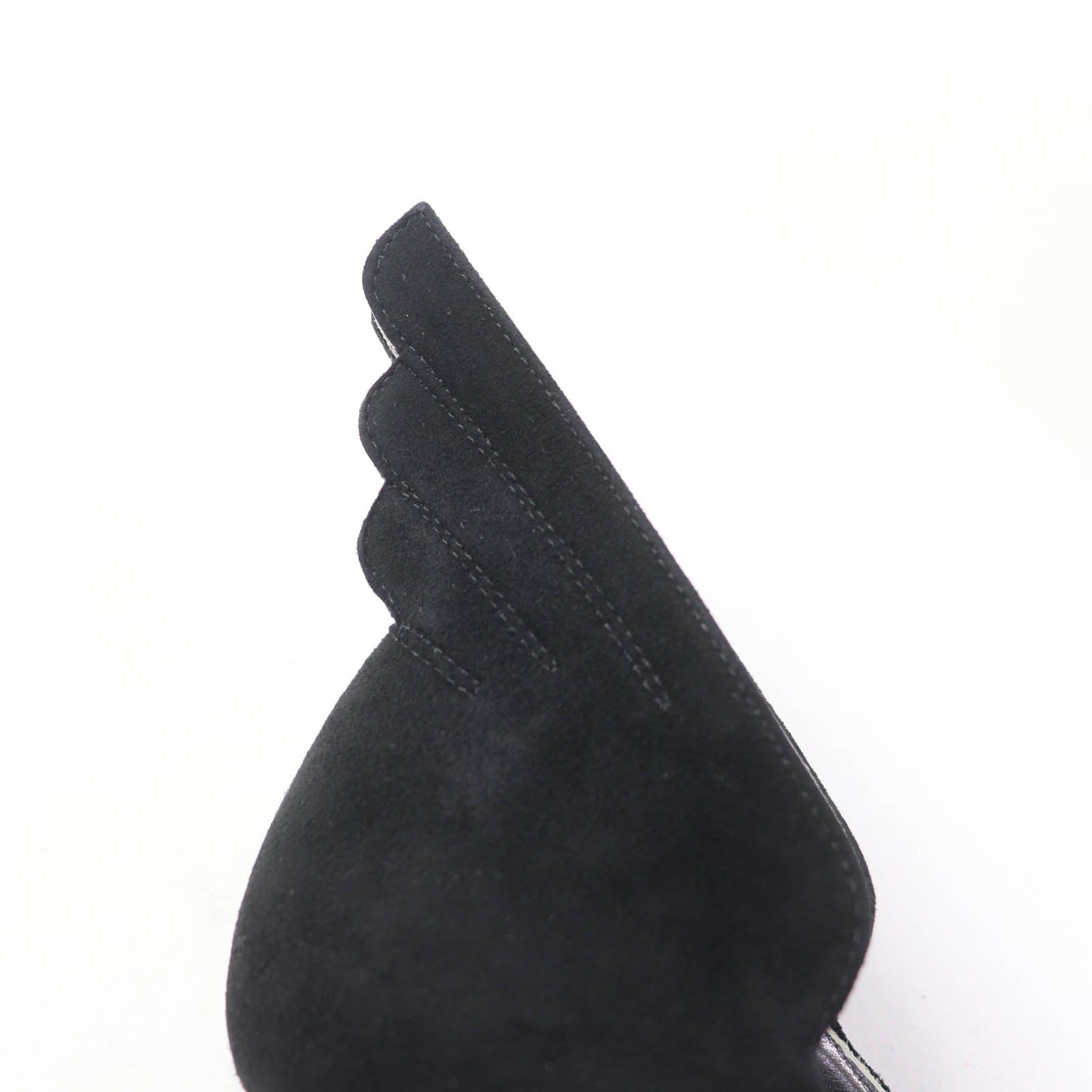 HERMES pumps Suede leather black Vector 35