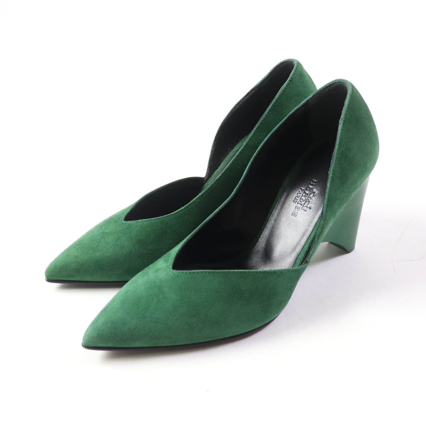 HERMES pumps ー green Fatale 85 35