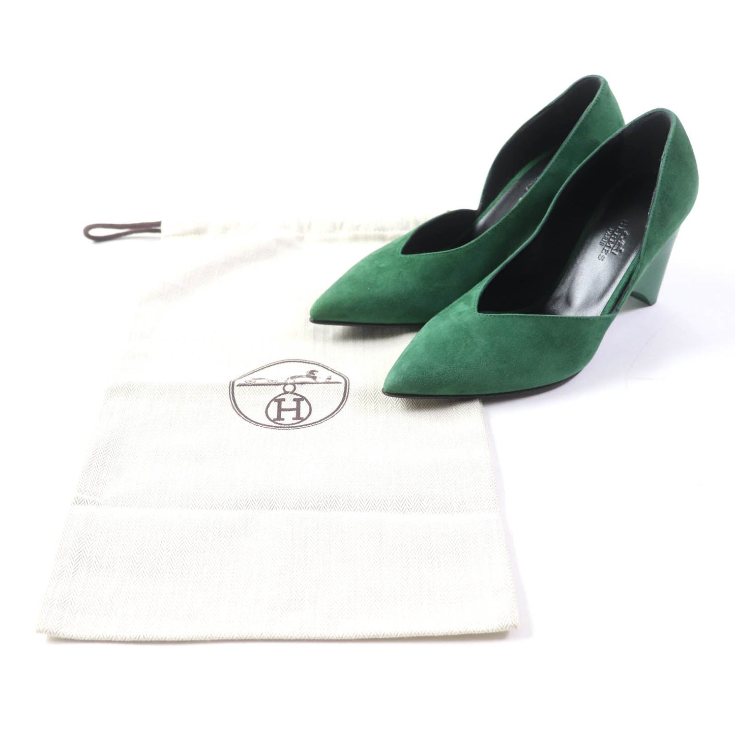HERMES pumps ー green Fatale 85 35