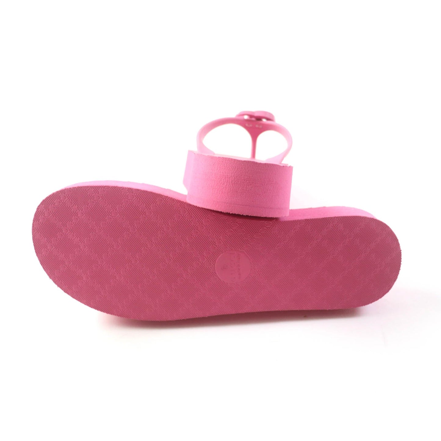 GUCCI Beach sandal 655463 rubber pink 38