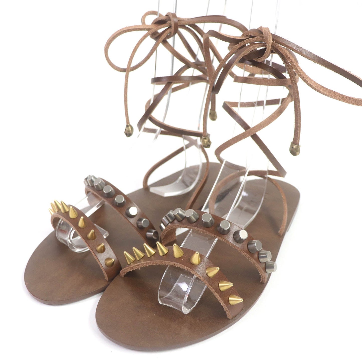 GUCCI Sandals leather Brown 6
