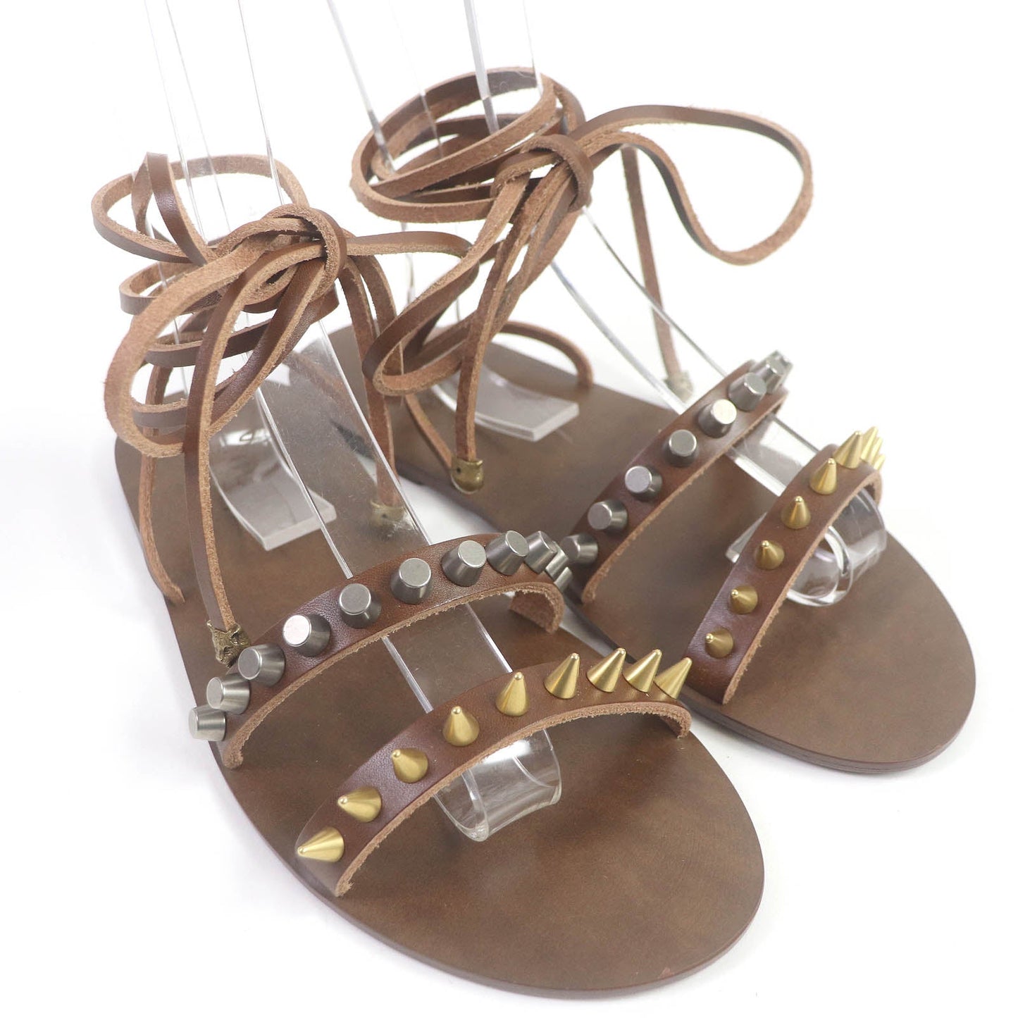 GUCCI Sandals leather Brown 6