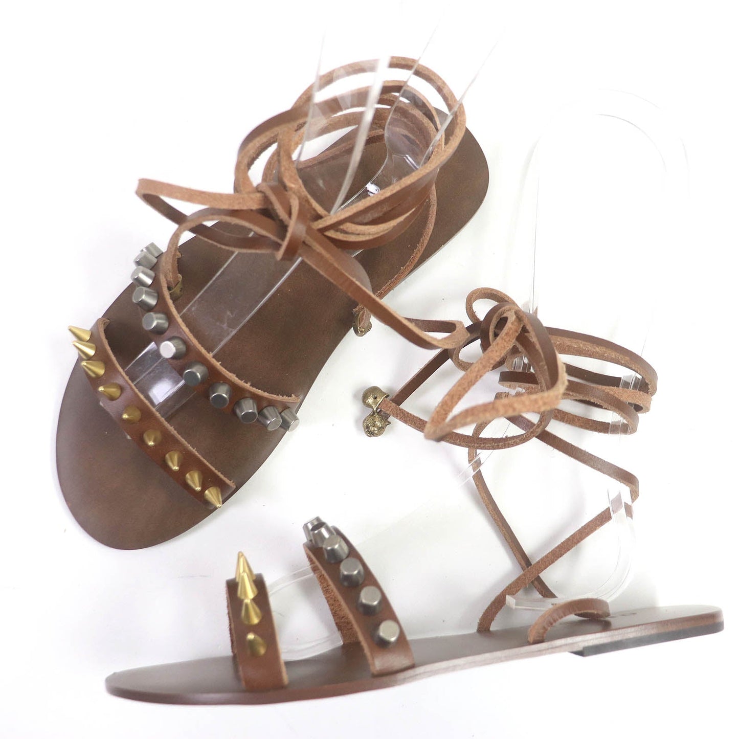 GUCCI Sandals leather Brown 6
