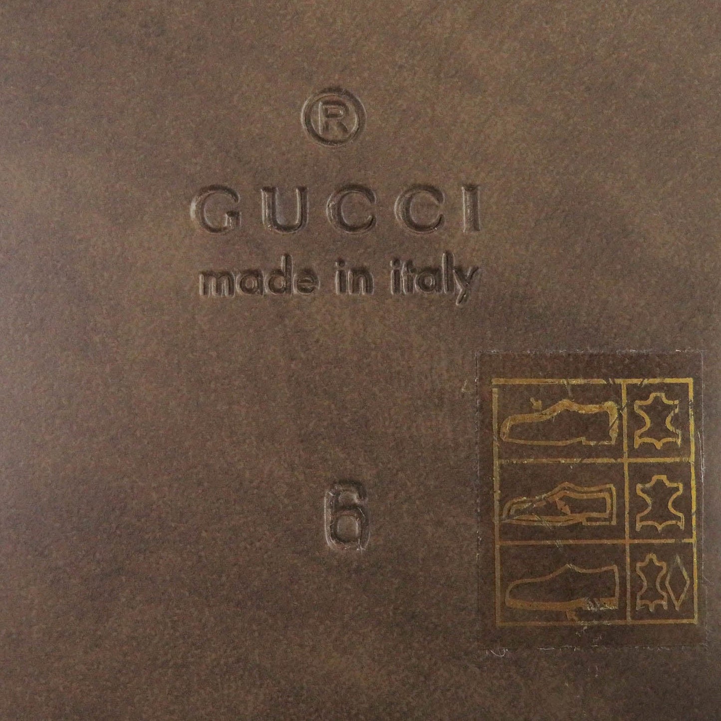 GUCCI Sandals leather Brown 6