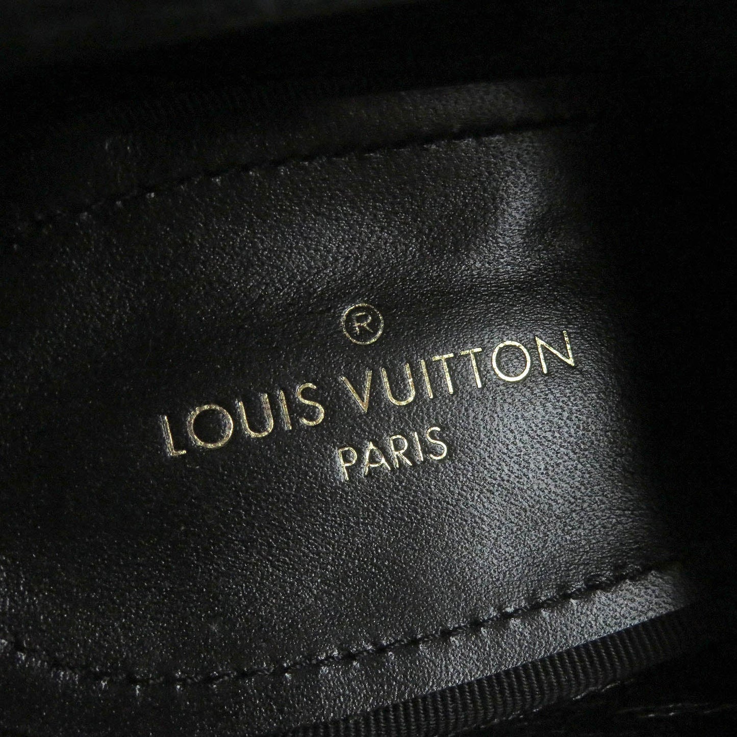 LOUIS VUITTON Dress shoes Main: Leather, Sequins black mens 7 Used