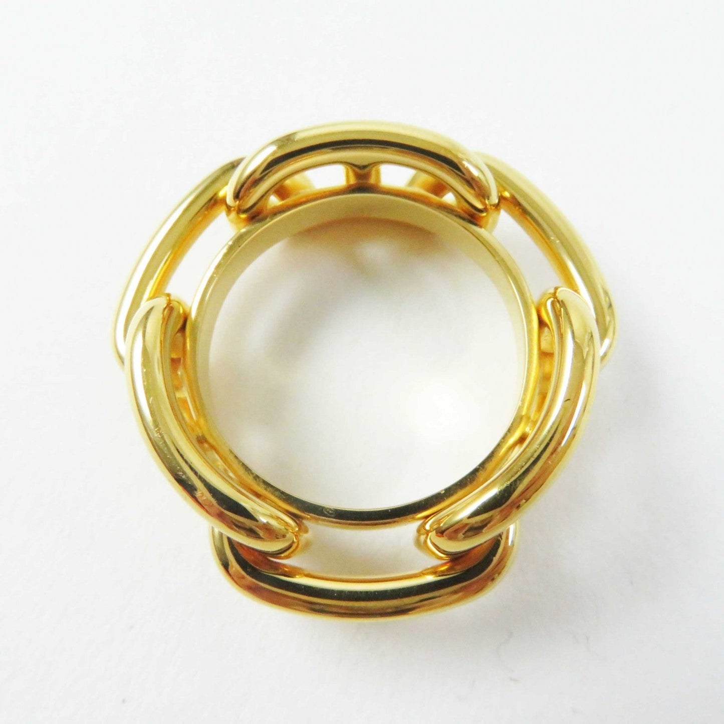 HERMES Scarf ring Gold Plated gold Lugate