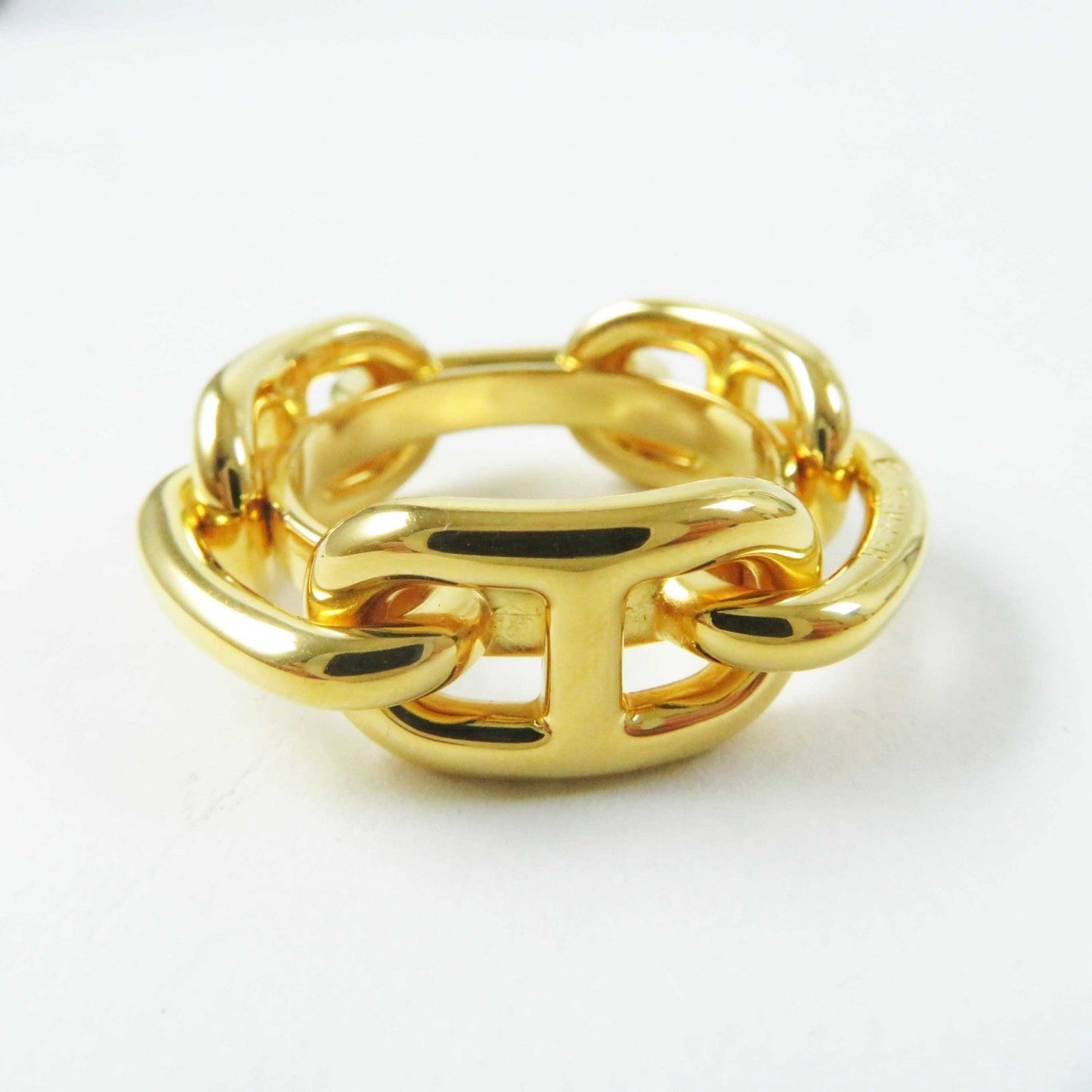 HERMES Scarf ring Gold Plated gold Lugate