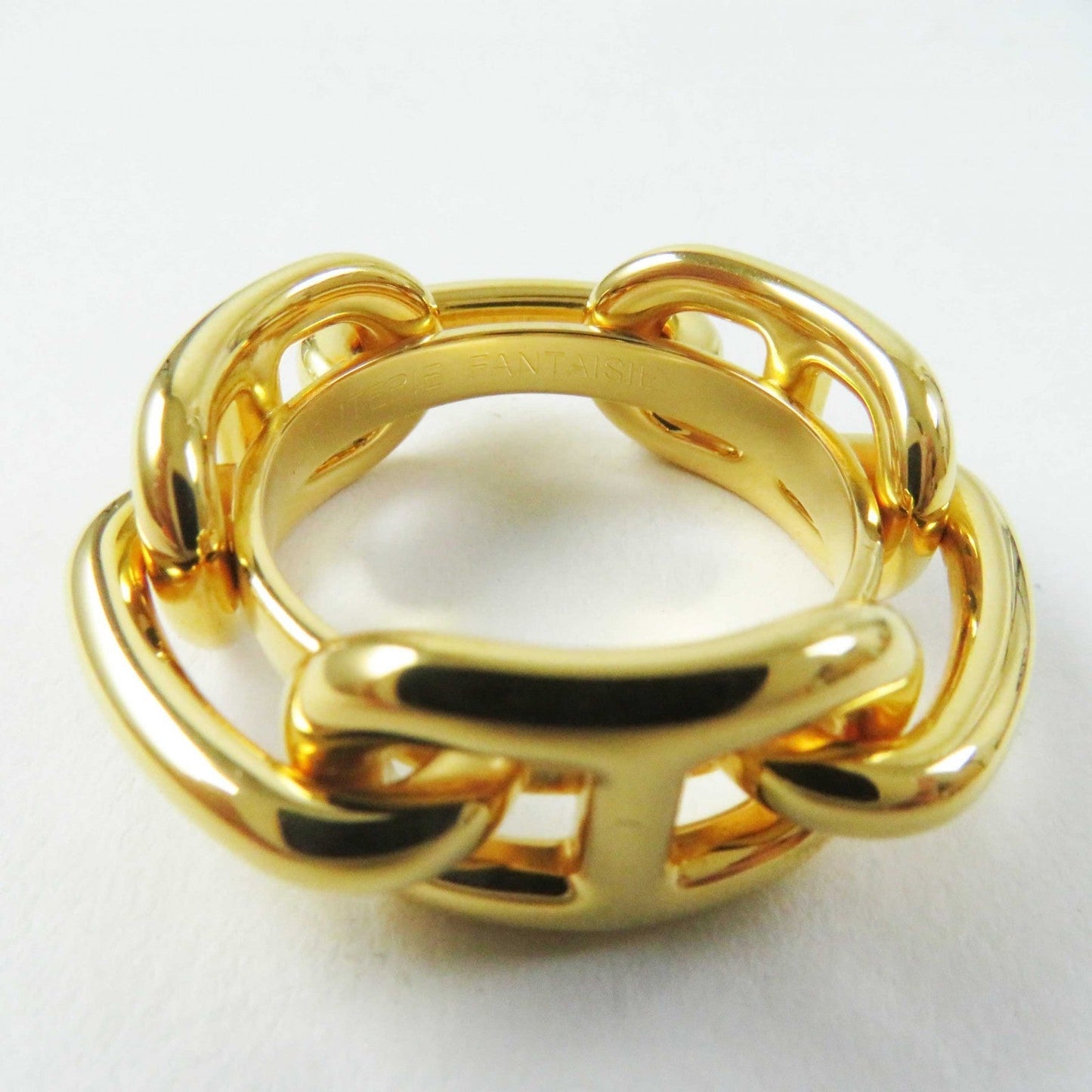 HERMES Scarf ring Gold Plated gold Lugate