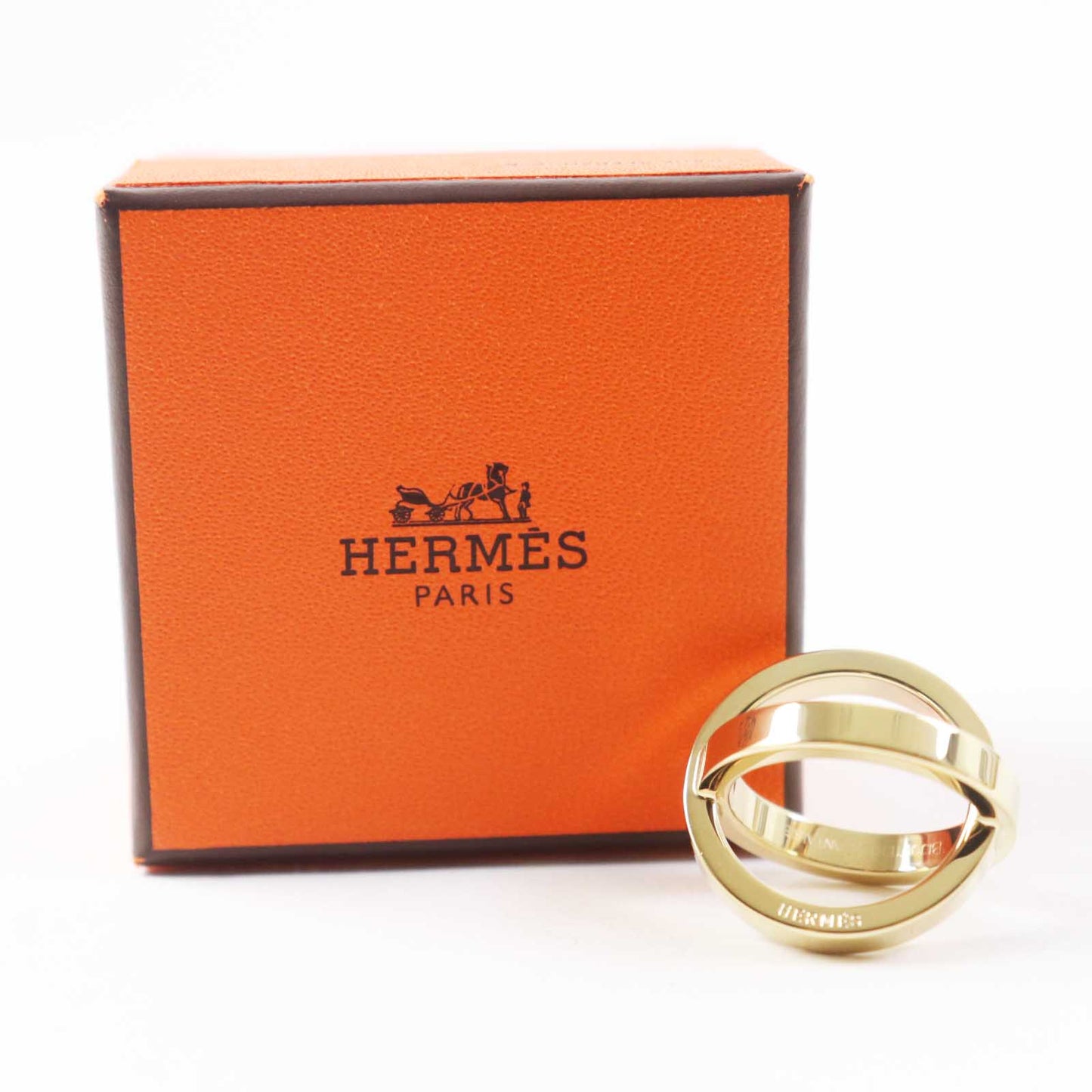 HERMES Scarf ring Gold Plated gold Cosmos