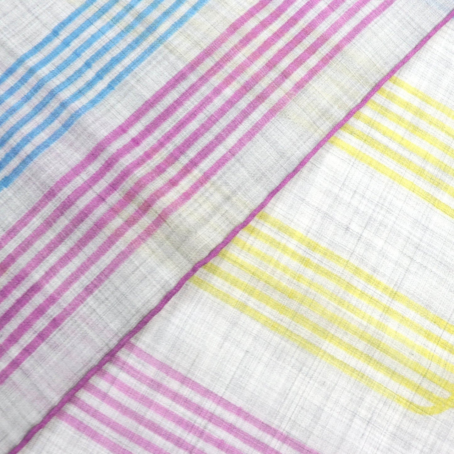 HERMES Stall 563068S 02 cashmere Multicolor, Gris Chine/Cyclamen Les Rubans d'Hermes Hermes ribbons