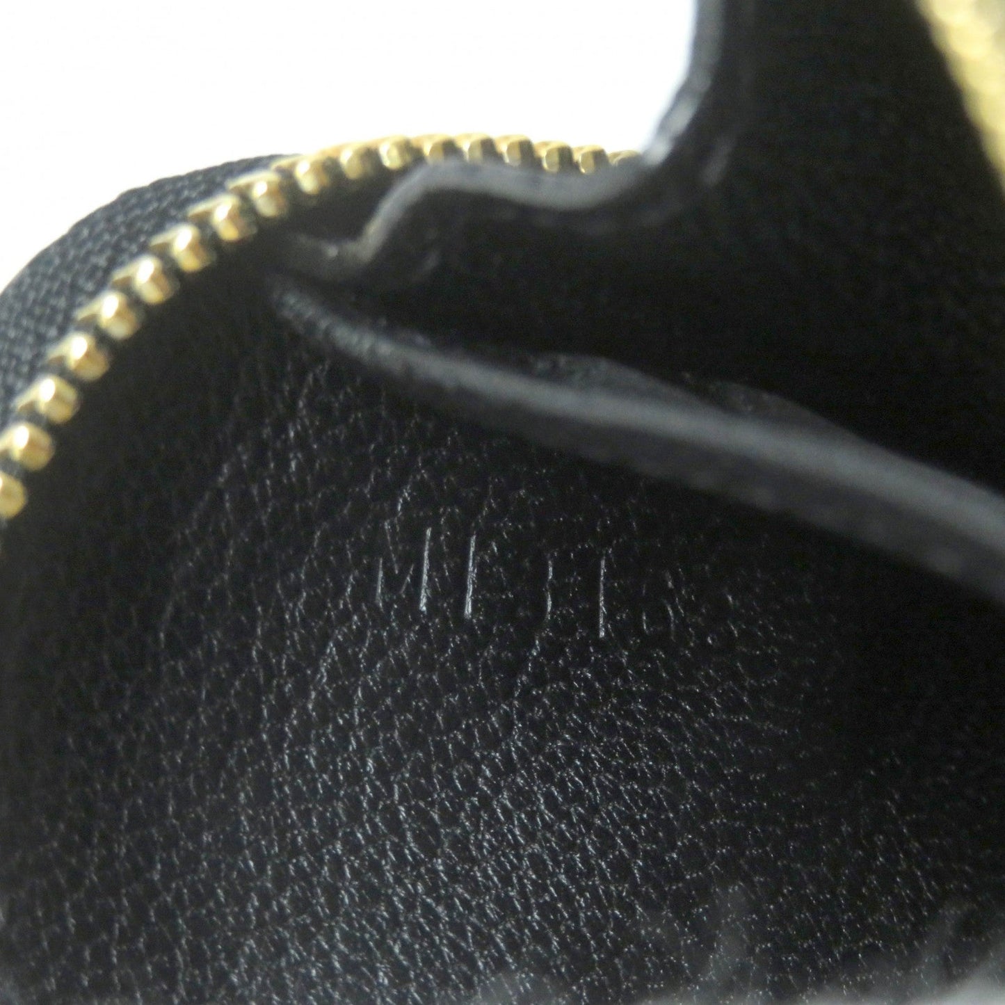 LOUIS VUITTON Coin case N91451 Exotic leather black