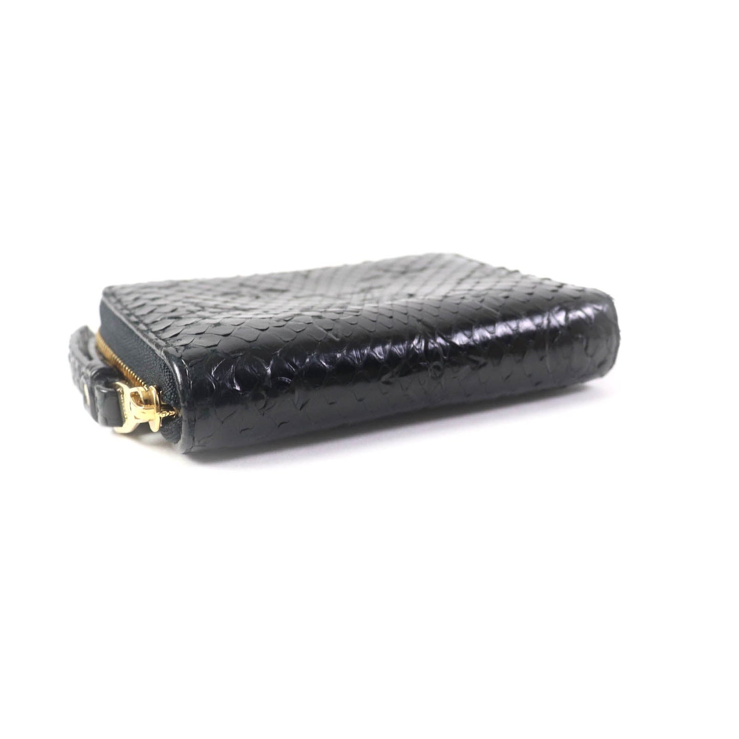 LOUIS VUITTON Coin case N91451 Exotic leather black