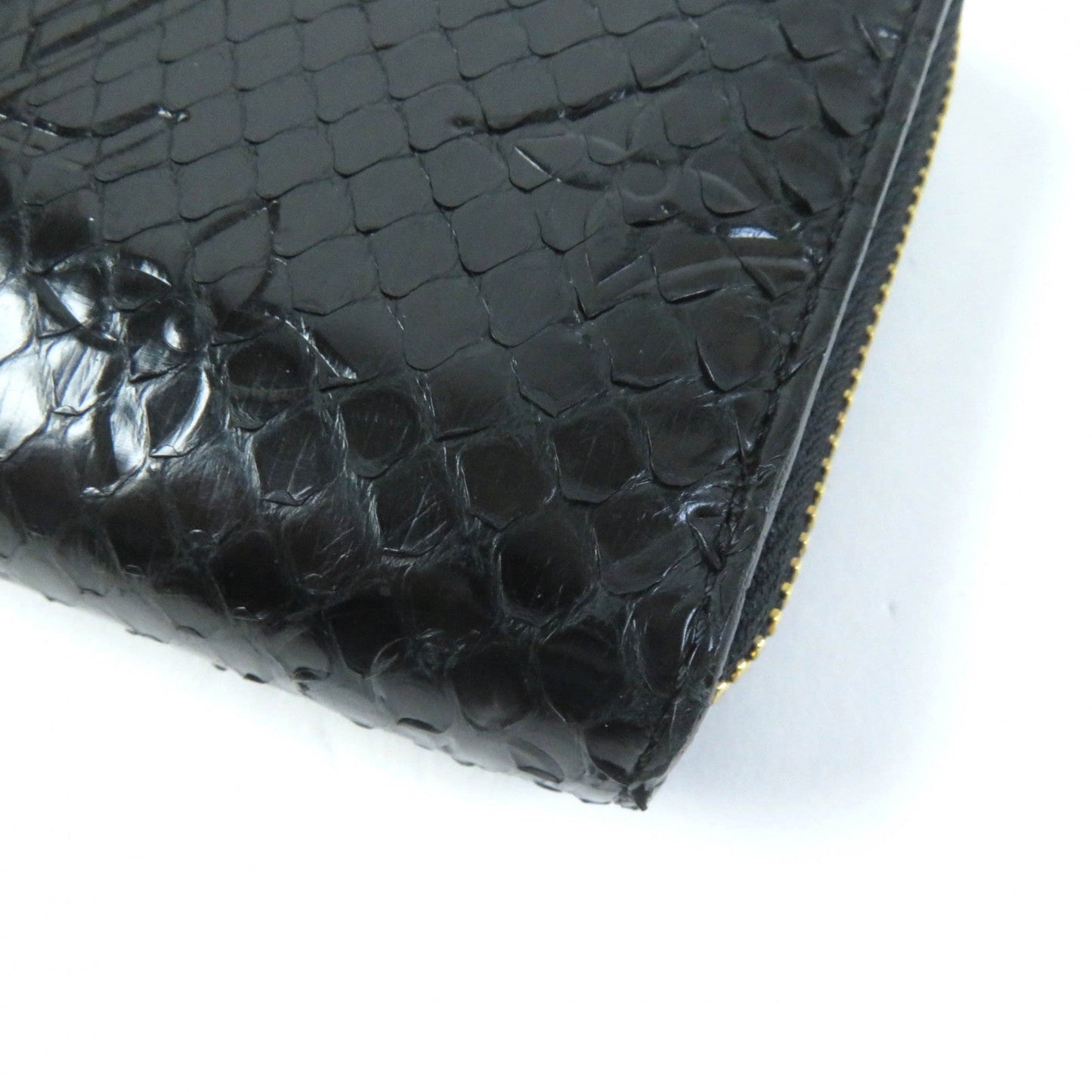 LOUIS VUITTON Coin case N91451 Exotic leather black