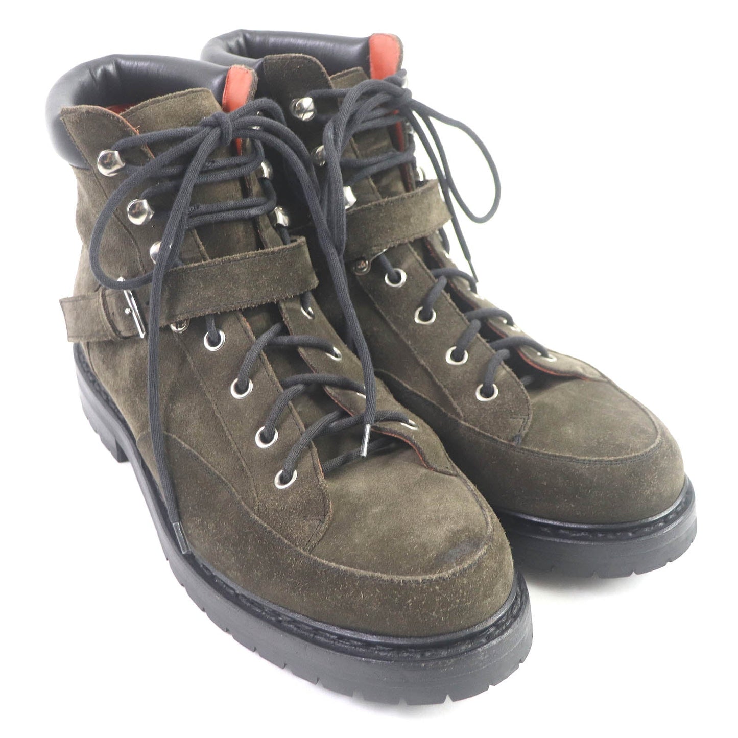HERMES boots Main: Suede Khaki type hiking mens 40 Used