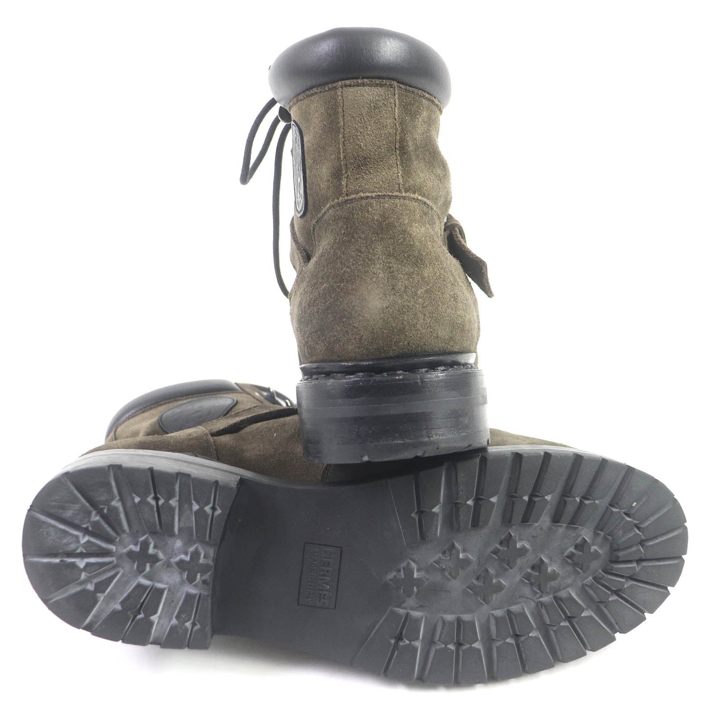HERMES boots Main: Suede Khaki type hiking mens 40 Used