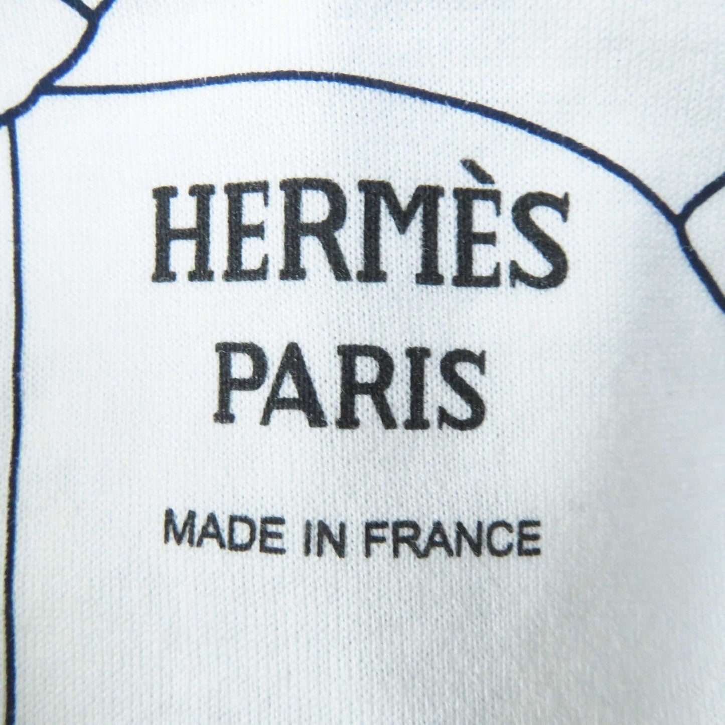 HERMES one piece 4H4525DD cotton White light blue Horse Bit Detouré/Tattoo 38
