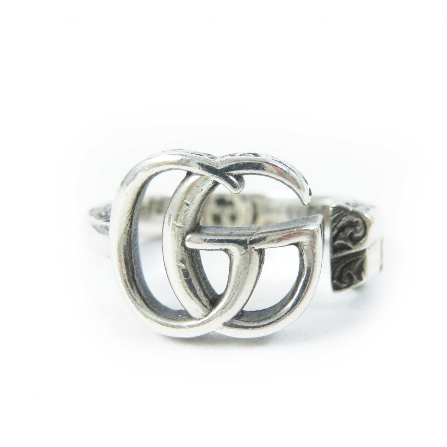 GUCCI Ring 627760 AG925 Silver Double G key ring