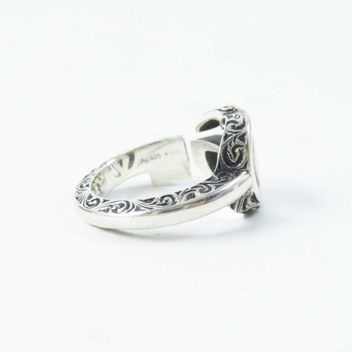GUCCI Ring 627760 AG925 Silver Double G key ring