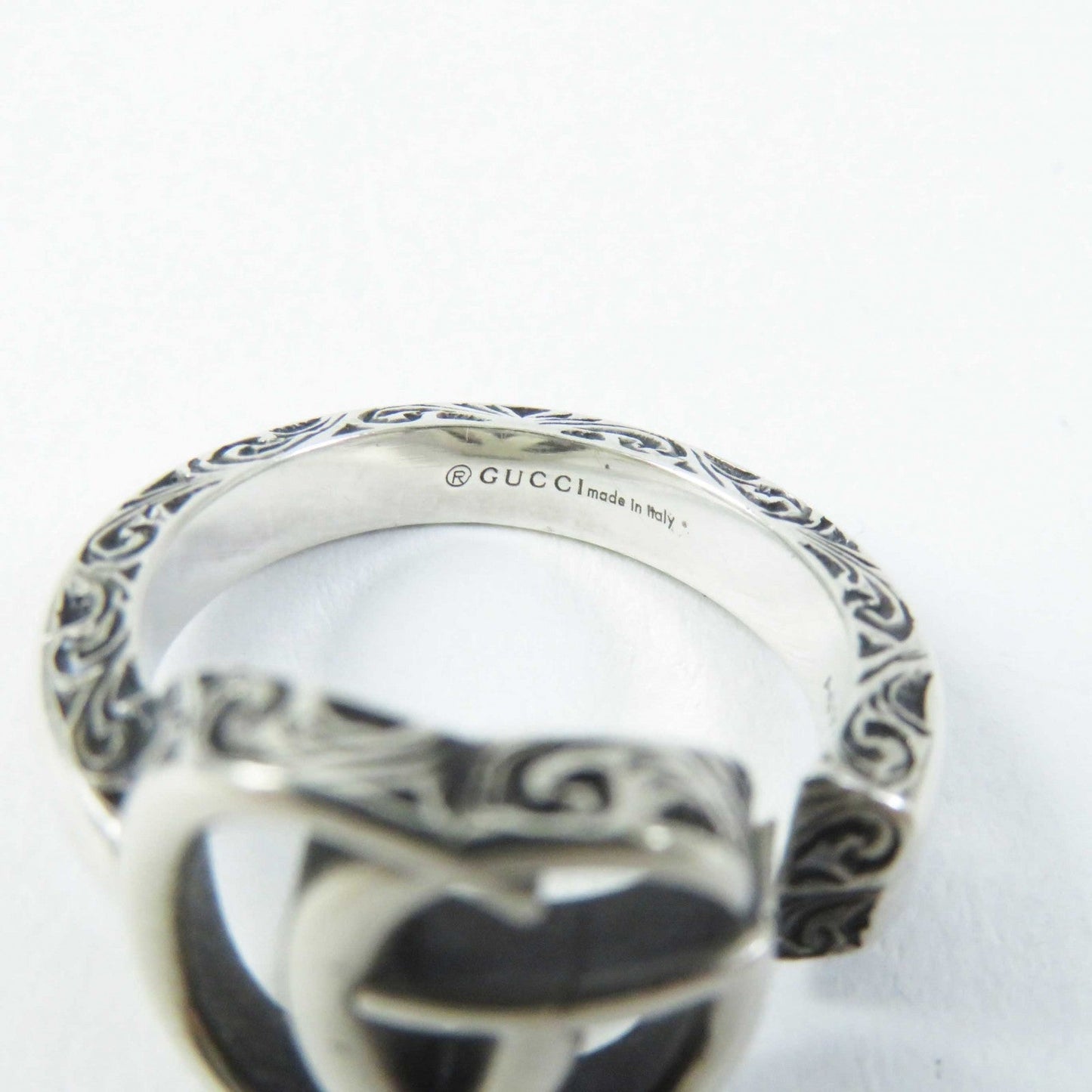 GUCCI Ring 627760 AG925 Silver Double G key ring