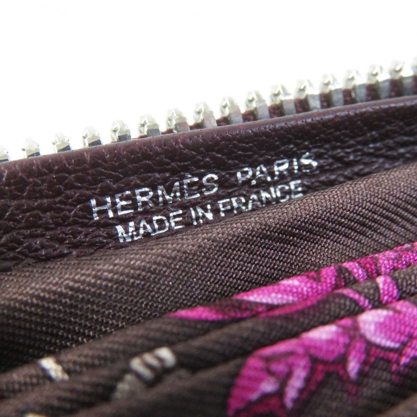 HERMES Tote Bag Buffle Skipper Silk Chocolat Silky pop Chasse En Inde Indian Hunting