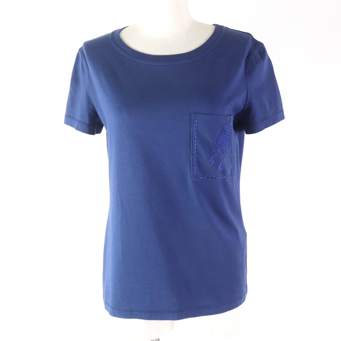 HERMES Short sleeve T-shirt cotton blue 34