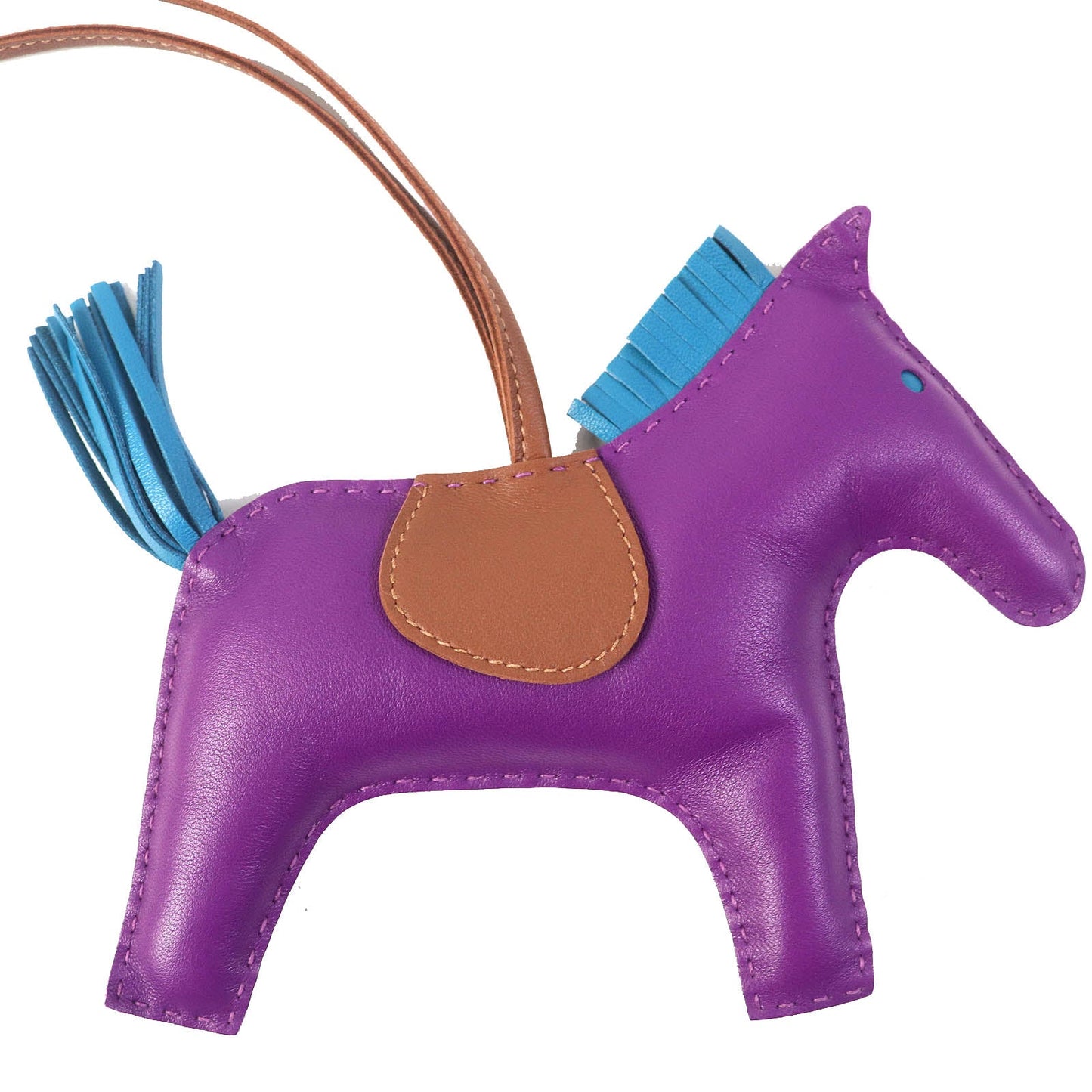 HERMES charm Anyo Miro Anemone/Blue Izmir/Fauble Rodeo Charm GM