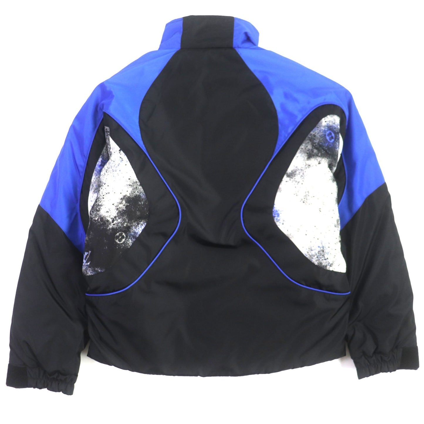 LOUIS VUITTON Blouson 1A63FQ Outer: 100% nylon, Lining: 51% cotton, Lining: 49% nylon, Filling: 100% nylon Black blue mens 46 Used