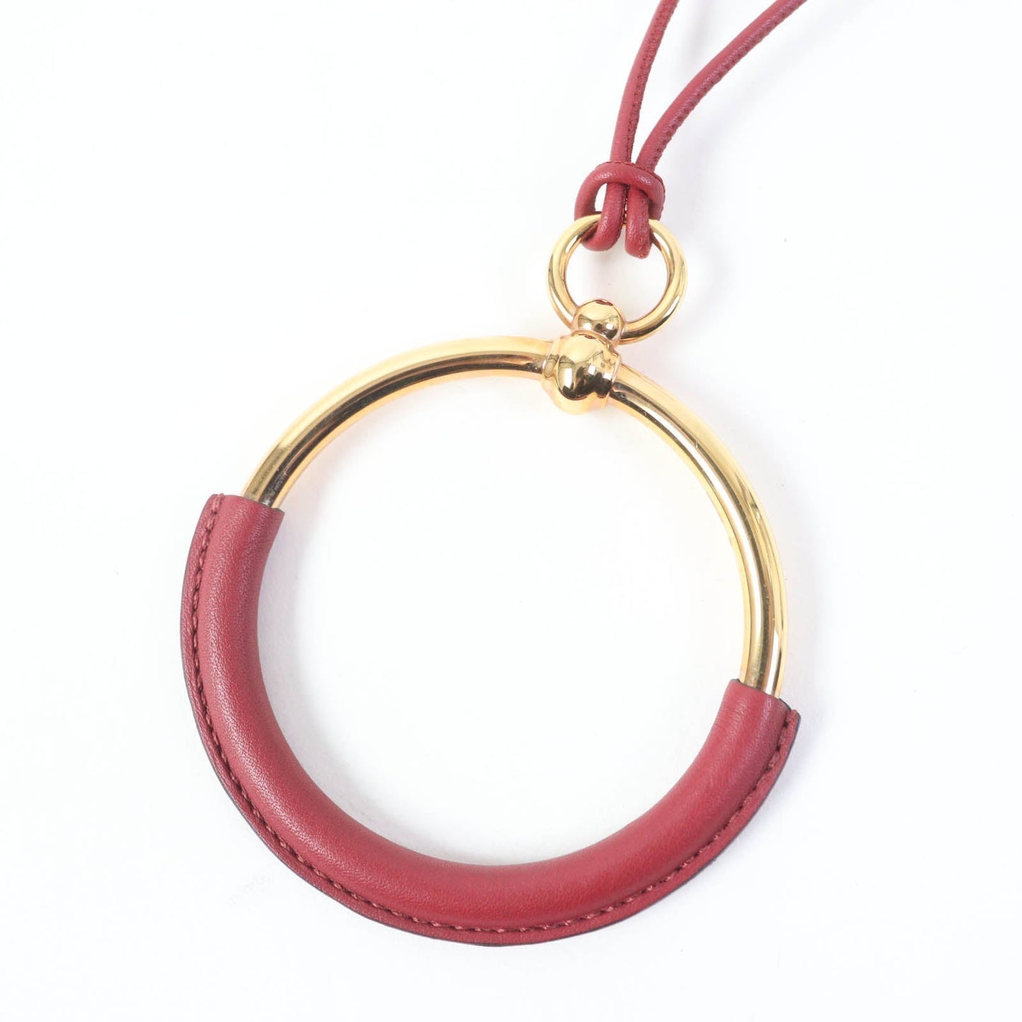 HERMES Necklace ー Red gold loop