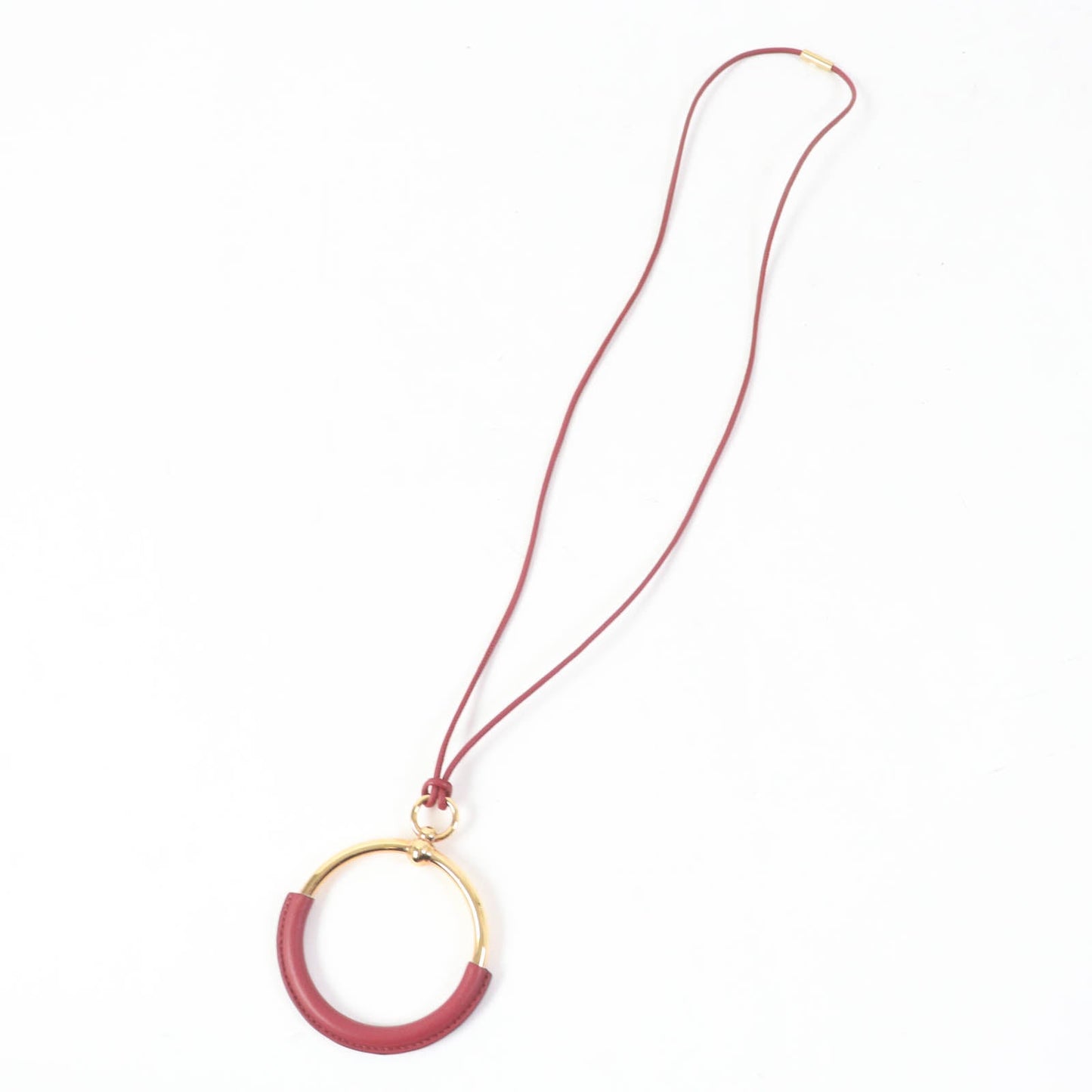 HERMES Necklace ー Red gold loop