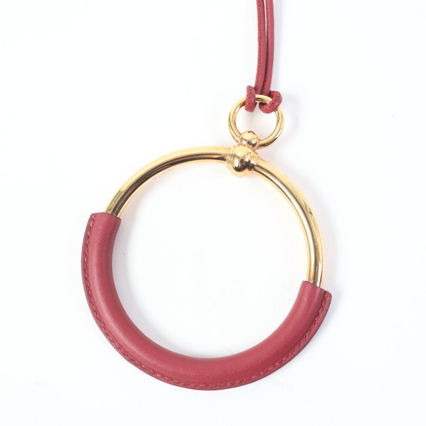 HERMES Necklace ー Red gold loop