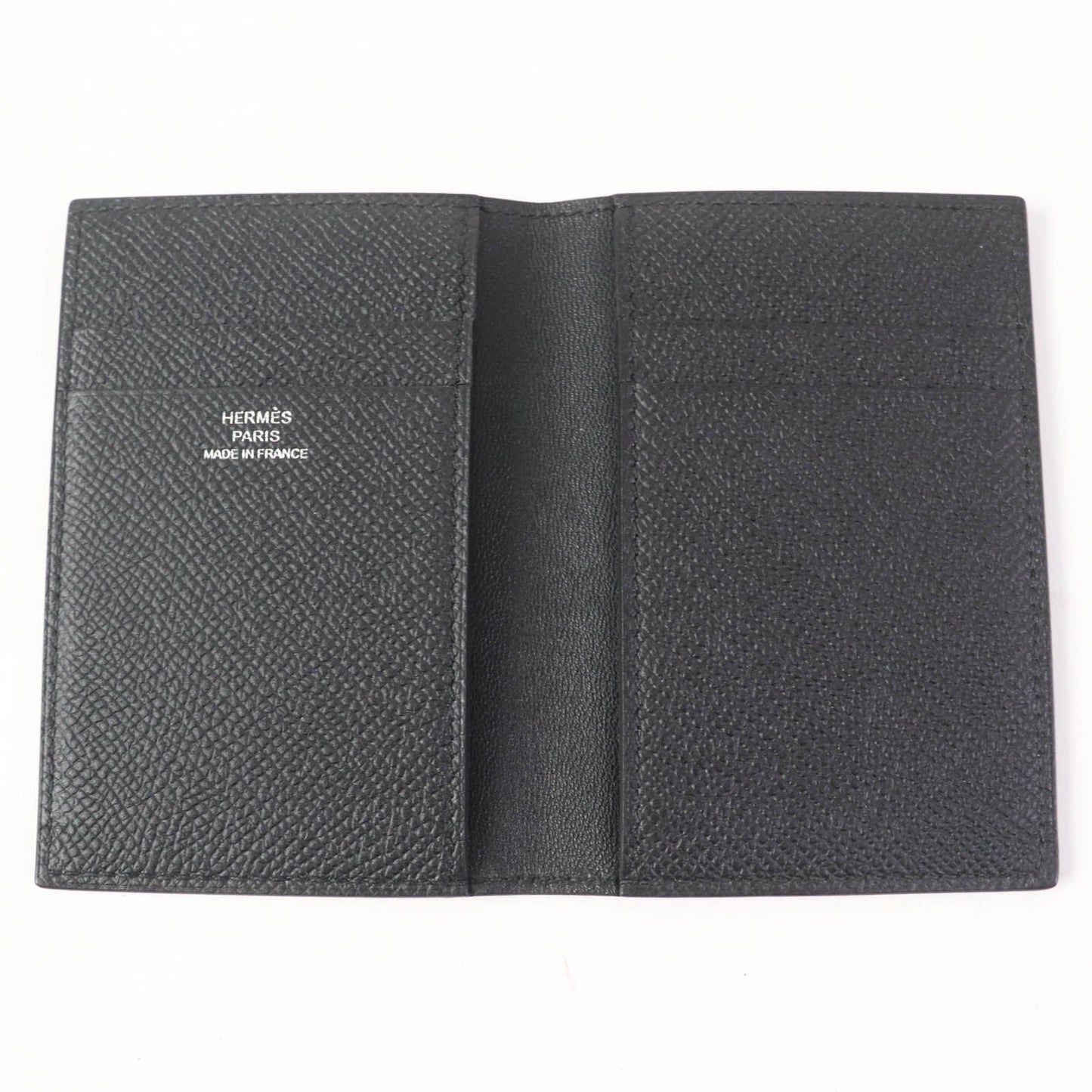HERMES Card Case Epsom black MC2 Euclid