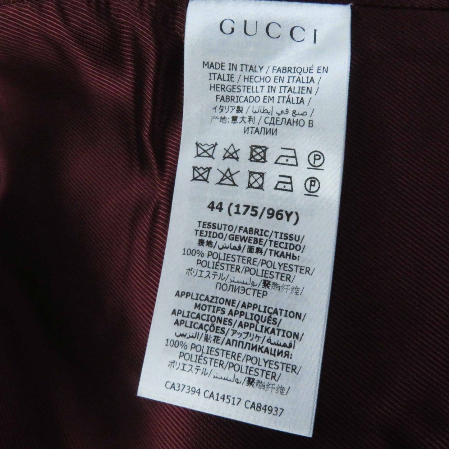 GUCCI Other outerwear 619264 polyester Navy Beautiful silhouette Jacket 44