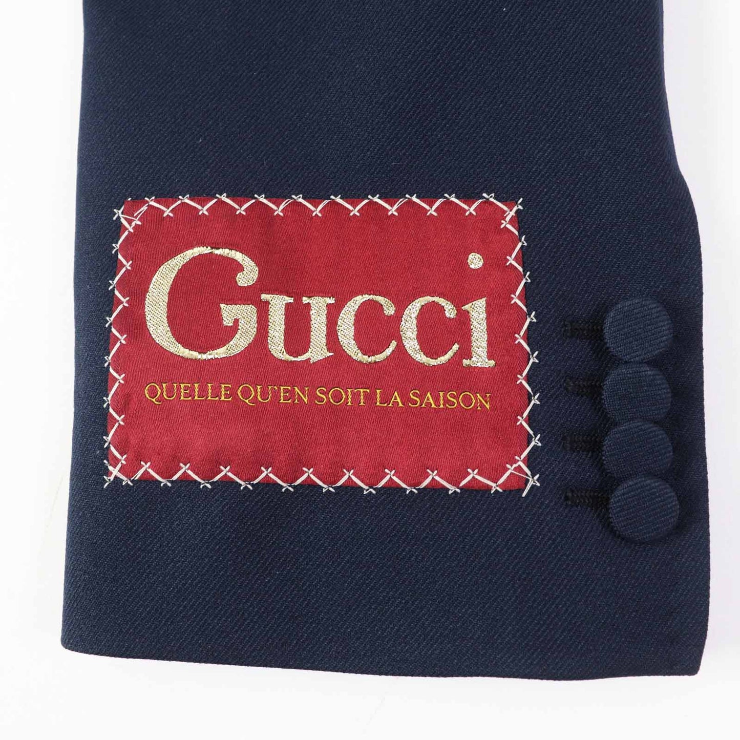 GUCCI Other outerwear 619264 polyester Navy Beautiful silhouette Jacket 44