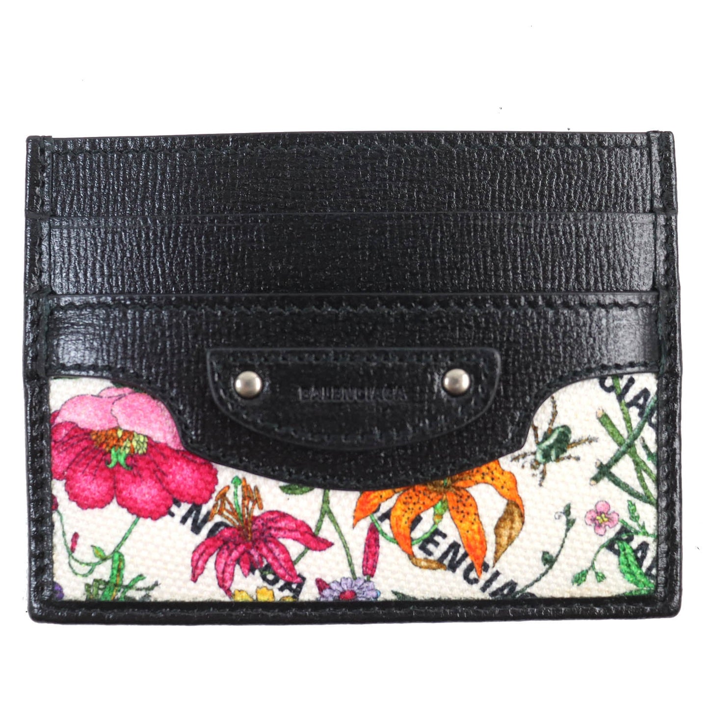 GUCCI Card Case 681709 leather Black multicolor