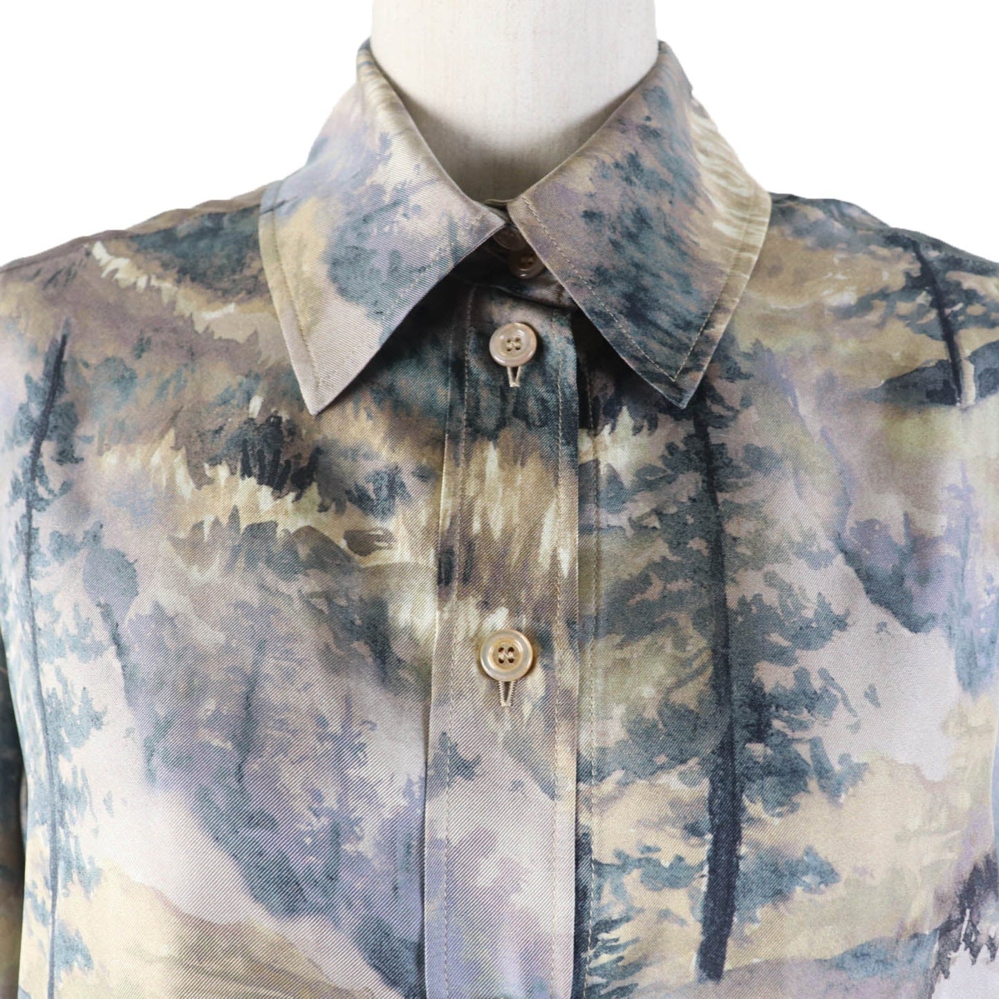 GUCCI Long sleeve shirt 671148 silk multicolor 40