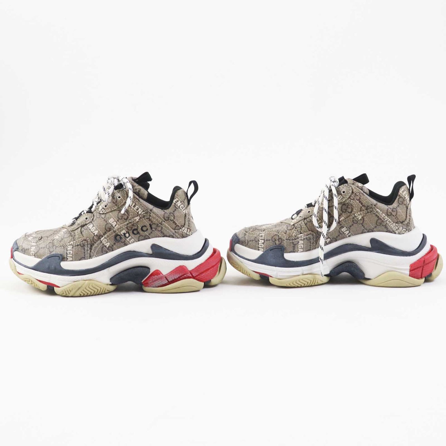 GUCCI sneakers PVC Multi Balenciaga collaboration TRIPLE S Triple S 23