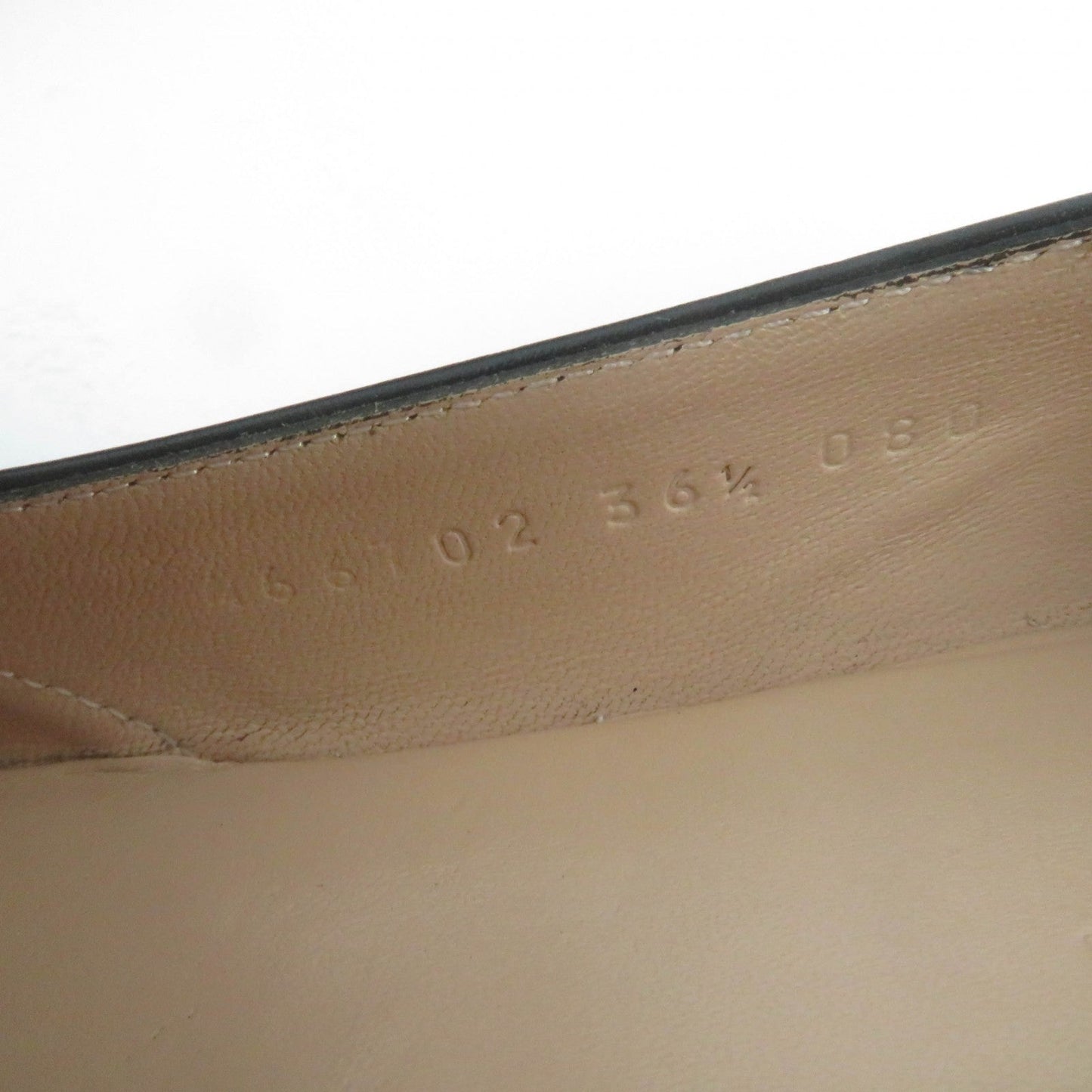 GUCCI pumps 466702 leather black 36.5